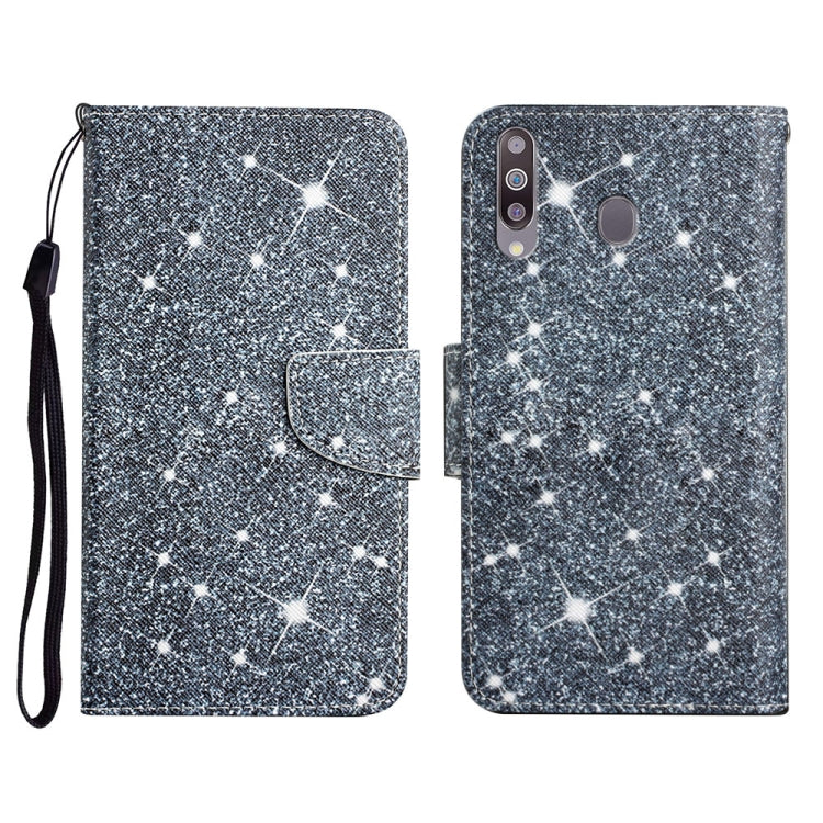 Custodia in pelle flip orizzontale con motivo dipinto con supporto, slot per schede e portafoglio, For Samsung Galaxy A20s