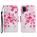 Custodia in pelle flip orizzontale con motivo dipinto con supporto, slot per schede e portafoglio, For Samsung Galaxy A21s