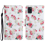 Custodia in pelle flip orizzontale con motivo dipinto con supporto, slot per schede e portafoglio, For Samsung Galaxy A21s