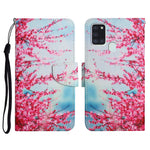 Custodia in pelle flip orizzontale con motivo dipinto con supporto, slot per schede e portafoglio, For Samsung Galaxy A21s