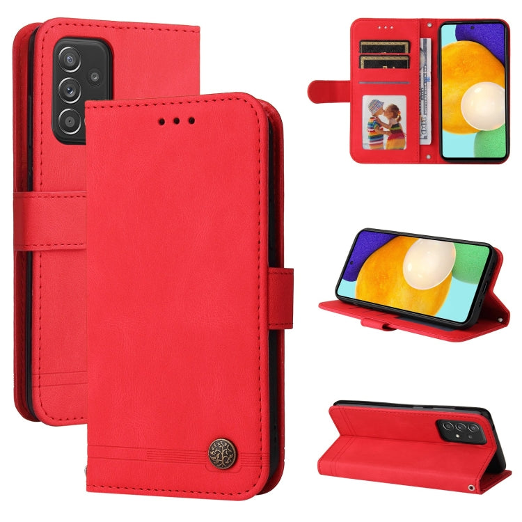 Custodia portafoglio in pelle con supporto per Samsung Galaxy A52
