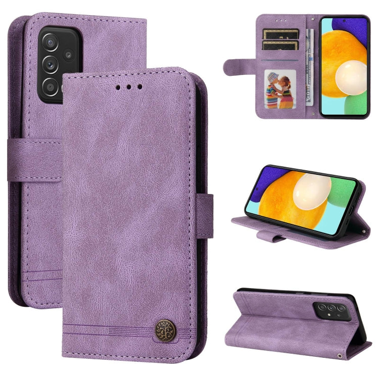 Custodia portafoglio in pelle con supporto per Samsung Galaxy A52
