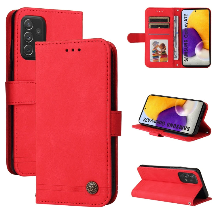 Custodia portafoglio in pelle con supporto per Samsung Galaxy A52