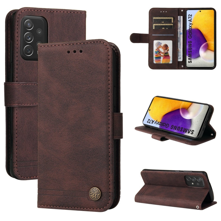 Custodia portafoglio in pelle con supporto per Samsung Galaxy A52