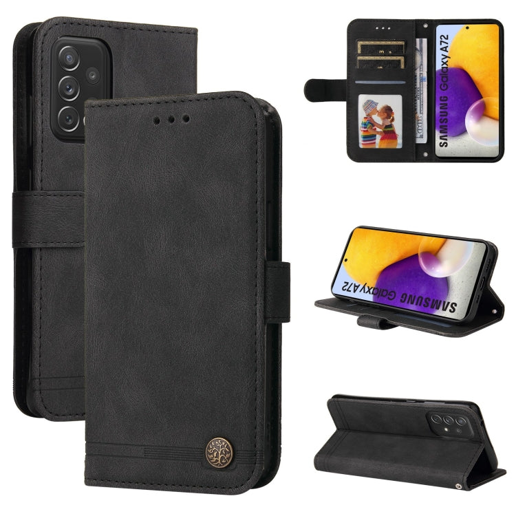 Custodia portafoglio in pelle con supporto per Samsung Galaxy A52