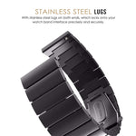 Per Samsung Smart Watch cinturino di ricambio in acciaio con una perlina, 18mm, 20mm, 22mm