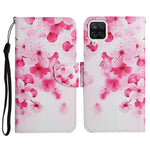 Custodia in pelle flip orizzontale con motivo dipinto con supporto, slot per schede e portafoglio, For Samsung Galaxy A22
