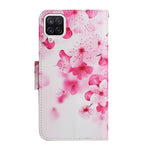 Custodia in pelle flip orizzontale con motivo dipinto con supporto, slot per schede e portafoglio, For Samsung Galaxy A22