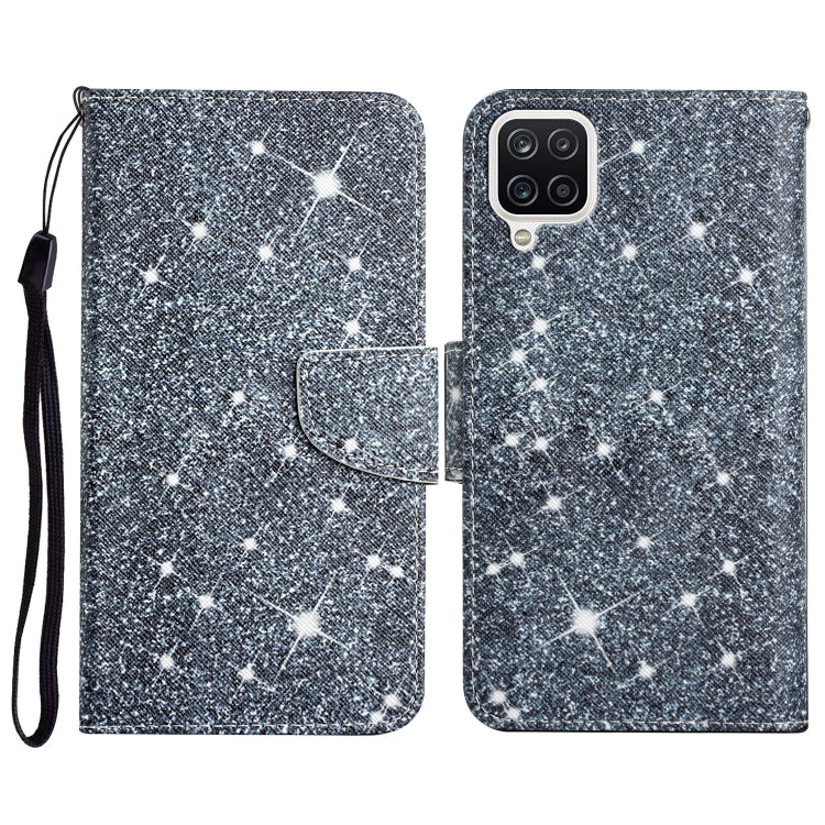 Custodia in pelle flip orizzontale con motivo dipinto con supporto, slot per schede e portafoglio, For Samsung Galaxy A22