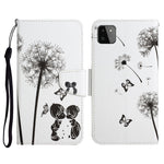 Custodia in pelle flip orizzontale con motivo dipinto con supporto, slot per schede e portafoglio, For Samsung Galaxy A22 5G