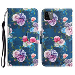 Custodia in pelle flip orizzontale con motivo dipinto con supporto, slot per schede e portafoglio, For Samsung Galaxy A22 5G