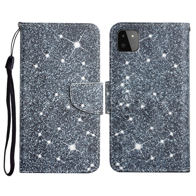Custodia in pelle flip orizzontale con motivo dipinto con supporto, slot per schede e portafoglio, For Samsung Galaxy A22 5G