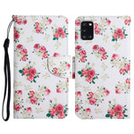Custodia in pelle flip orizzontale con motivo dipinto con supporto, slot per schede e portafoglio, For Samsung Galaxy A31