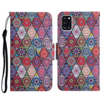 Custodia in pelle flip orizzontale con motivo dipinto con supporto, slot per schede e portafoglio, For Samsung Galaxy A31