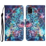 Custodia in pelle flip orizzontale con motivo dipinto con supporto, slot per schede e portafoglio, For Samsung Galaxy A31