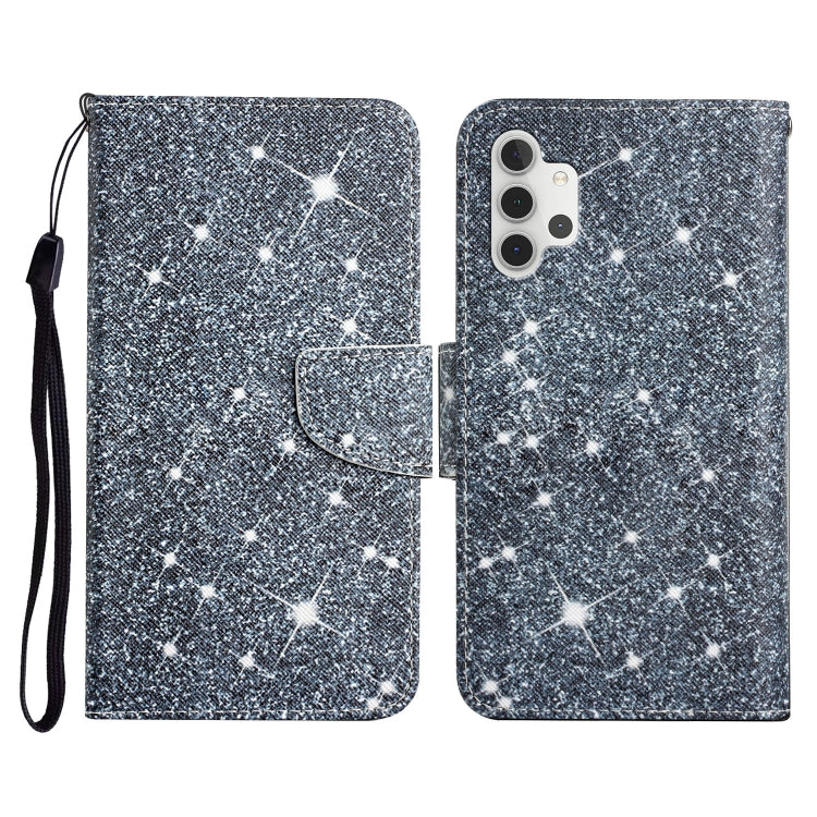 Custodia in pelle flip orizzontale con motivo dipinto con supporto, slot per schede e portafoglio, For Samsung Galaxy A32 4G