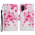 Custodia in pelle flip orizzontale con motivo dipinto con supporto, slot per schede e portafoglio, For Samsung Galaxy A41
