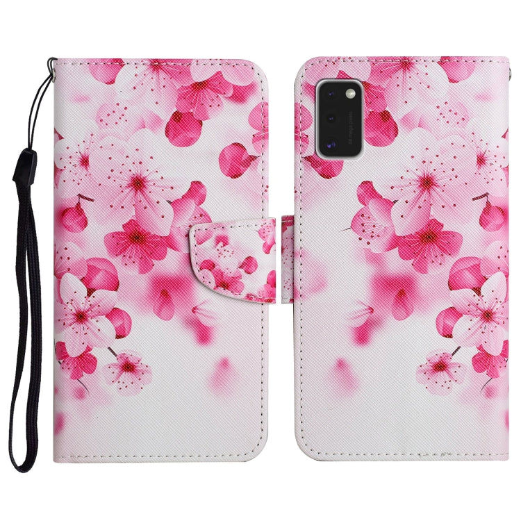 Custodia in pelle flip orizzontale con motivo dipinto con supporto, slot per schede e portafoglio, For Samsung Galaxy A41