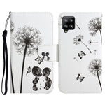 Custodia in pelle flip orizzontale con motivo dipinto con supporto, slot per schede e portafoglio, For Samsung Galaxy A42 5G