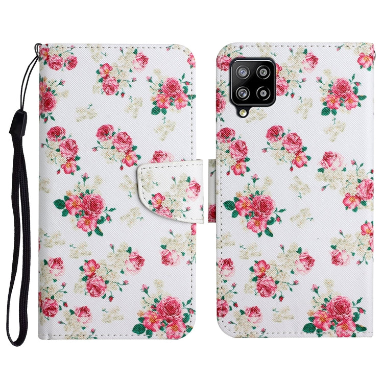 Custodia in pelle flip orizzontale con motivo dipinto con supporto, slot per schede e portafoglio, For Samsung Galaxy A42 5G