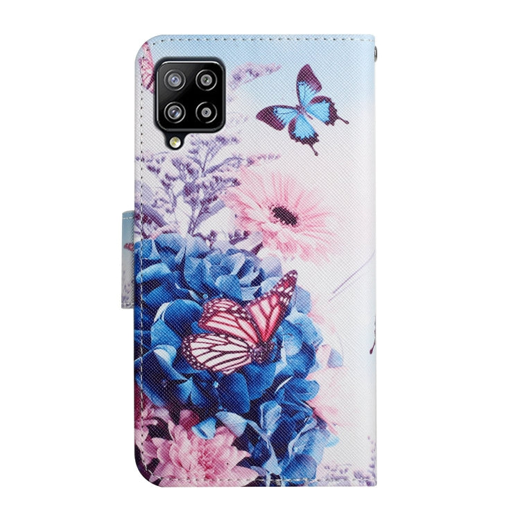 Custodia in pelle flip orizzontale con motivo dipinto con supporto, slot per schede e portafoglio, For Samsung Galaxy A42 5G