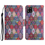 Custodia in pelle flip orizzontale con motivo dipinto con supporto, slot per schede e portafoglio, For Samsung Galaxy A42 5G