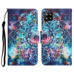 Custodia in pelle flip orizzontale con motivo dipinto con supporto, slot per schede e portafoglio, For Samsung Galaxy A42 5G