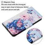 Custodia in pelle flip orizzontale con motivo dipinto con supporto, slot per schede e portafoglio, For Samsung Galaxy A51