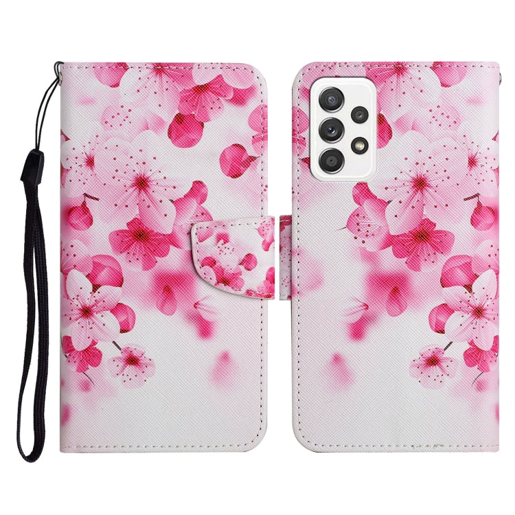Custodia in pelle flip orizzontale con motivo dipinto con supporto, slot per schede e portafoglio, For Samsung Galaxy A52 5G / 4G