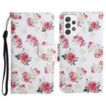 Custodia in pelle flip orizzontale con motivo dipinto con supporto, slot per schede e portafoglio, For Samsung Galaxy A52 5G / 4G