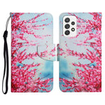 Custodia in pelle flip orizzontale con motivo dipinto con supporto, slot per schede e portafoglio, For Samsung Galaxy A52 5G / 4G