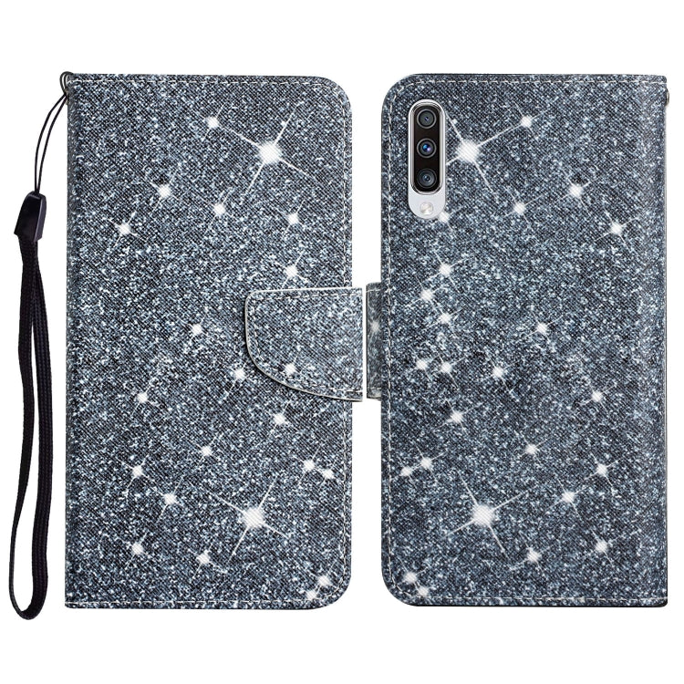 Custodia in pelle flip orizzontale con motivo dipinto con supporto, slot per schede e portafoglio, For Samsung Galaxy A70