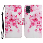 Custodia in pelle flip orizzontale con motivo dipinto con supporto, slot per schede e portafoglio, For Samsung Galaxy A71