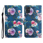 Custodia in pelle flip orizzontale con motivo dipinto con supporto, slot per schede e portafoglio, For Samsung Galaxy A71