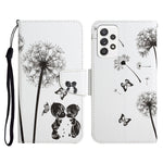 Custodia in pelle flip orizzontale con motivo dipinto con supporto, slot per schede e portafoglio, For Samsung Galaxy A72 5G / 4G