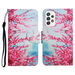 Custodia in pelle flip orizzontale con motivo dipinto con supporto, slot per schede e portafoglio, For Samsung Galaxy A72 5G / 4G