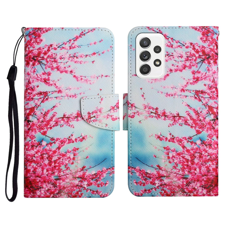 Custodia in pelle flip orizzontale con motivo dipinto con supporto, slot per schede e portafoglio, For Samsung Galaxy A72 5G / 4G