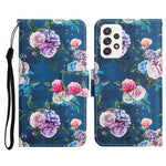 Custodia in pelle flip orizzontale con motivo dipinto con supporto, slot per schede e portafoglio, For Samsung Galaxy A72 5G / 4G