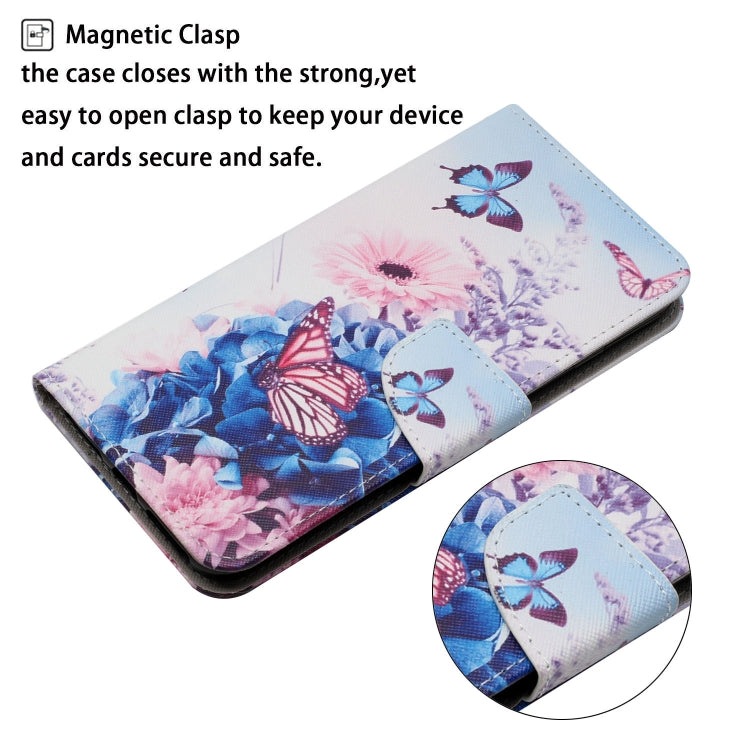 Custodia in pelle flip orizzontale con motivo dipinto con supporto, slot per schede e portafoglio, For Samsung Galaxy A72 5G / 4G