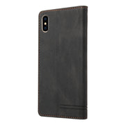 Custodia in pelle a vibrazione orizzontale con spazzola antifurto Skin Feel con supporto, slot per carte e portafoglio, For iPhone X / XS, For iPhone SE 2022 / SE 2020 / 8 / 7, For iPhone 8 Plus & 7 Plus