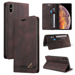 Custodia portafoglio in pelle con slot carte per iPhone SE 2022