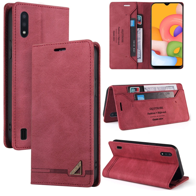 Custodia in pelle a vibrazione orizzontale con spazzola antifurto Skin Feel con supporto, slot per carte e portafoglio, For Samsung Galaxy A01, For Samsung Galaxy A02, For Samsung Galaxy A02s EU Edition, For Samsung Galaxy A03s 164mm                   ...