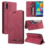 Custodia in pelle a vibrazione orizzontale con spazzola antifurto Skin Feel con supporto, slot per carte e portafoglio, For Samsung Galaxy A01, For Samsung Galaxy A02, For Samsung Galaxy A02s EU Edition, For Samsung Galaxy A03s 164mm                   ...