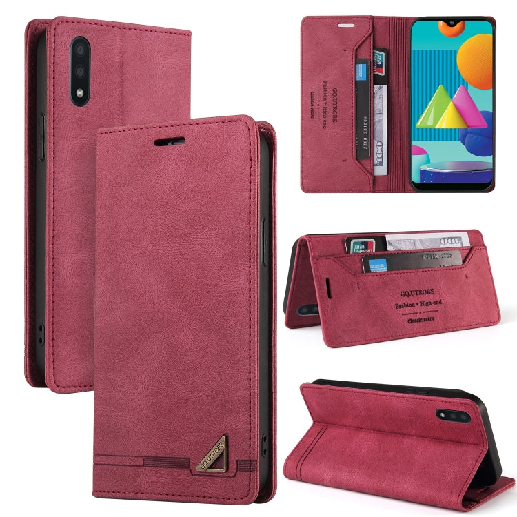 Custodia in pelle a vibrazione orizzontale con spazzola antifurto Skin Feel con supporto, slot per carte e portafoglio, For Samsung Galaxy A01, For Samsung Galaxy A02, For Samsung Galaxy A02s EU Edition, For Samsung Galaxy A03s 164mm                   ...