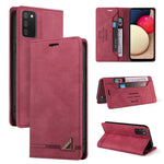 Custodia in pelle a vibrazione orizzontale con spazzola antifurto Skin Feel con supporto, slot per carte e portafoglio, For Samsung Galaxy A01, For Samsung Galaxy A02, For Samsung Galaxy A02s EU Edition, For Samsung Galaxy A03s 164mm                   ...