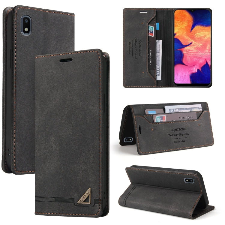 Custodia in pelle a vibrazione orizzontale con spazzola antifurto Skin Feel con supporto, slot per carte e portafoglio, For Samsung Galaxy A01, For Samsung Galaxy A02, For Samsung Galaxy A02s EU Edition, For Samsung Galaxy A03s 164mm                   ...