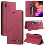 Custodia in pelle a vibrazione orizzontale con spazzola antifurto Skin Feel con supporto, slot per carte e portafoglio, For Samsung Galaxy A01, For Samsung Galaxy A02, For Samsung Galaxy A02s EU Edition, For Samsung Galaxy A03s 164mm                   ...
