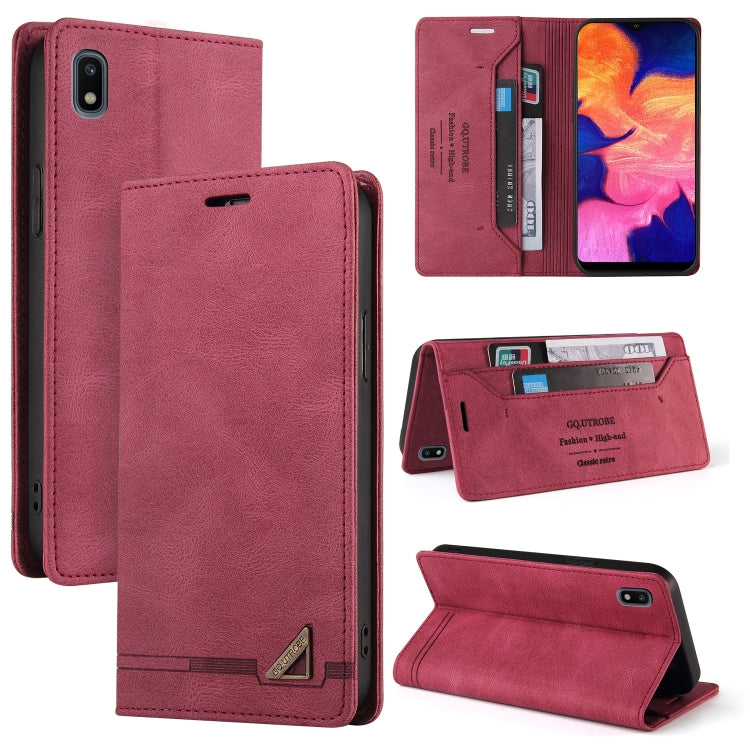Custodia in pelle a vibrazione orizzontale con spazzola antifurto Skin Feel con supporto, slot per carte e portafoglio, For Samsung Galaxy A01, For Samsung Galaxy A02, For Samsung Galaxy A02s EU Edition, For Samsung Galaxy A03s 164mm                   ...