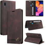 Custodia in pelle a vibrazione orizzontale con spazzola antifurto Skin Feel con supporto, slot per carte e portafoglio, For Samsung Galaxy A01, For Samsung Galaxy A02, For Samsung Galaxy A02s EU Edition, For Samsung Galaxy A03s 164mm                   ...