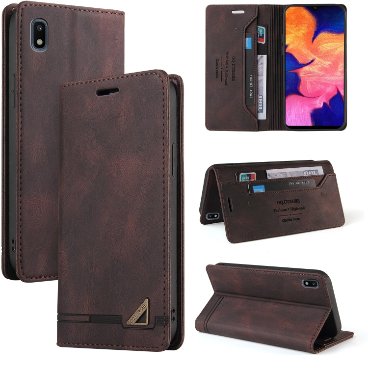 Custodia in pelle a vibrazione orizzontale con spazzola antifurto Skin Feel con supporto, slot per carte e portafoglio, For Samsung Galaxy A01, For Samsung Galaxy A02, For Samsung Galaxy A02s EU Edition, For Samsung Galaxy A03s 164mm                   ...